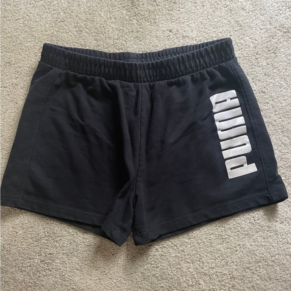 PUMA Kids Black Athletic Shorts